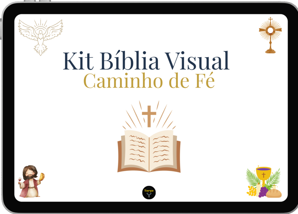 Kit Bíblia Visual - plano de leitura católico ilustrado